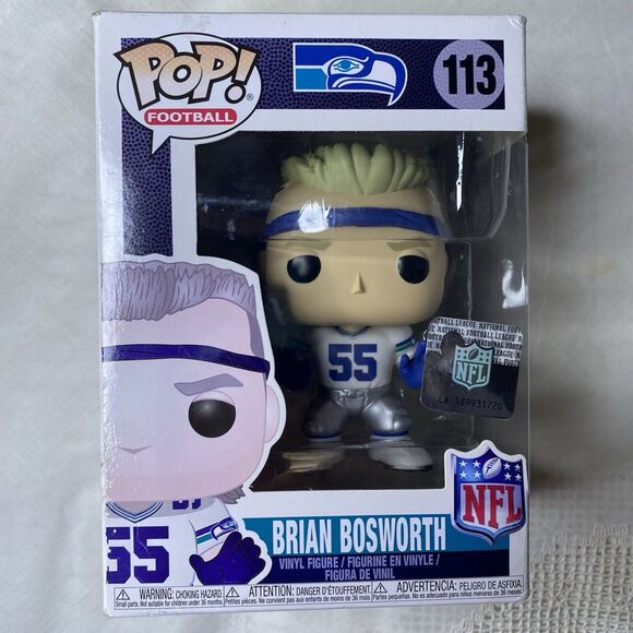 Funko POP! NFL Legends Brian Bosworth #113 Seattle Seahawks 2018 Vinyl Figure - Picture 2 of 6